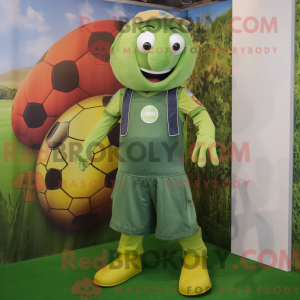 Olive Soccer Goal mascot...