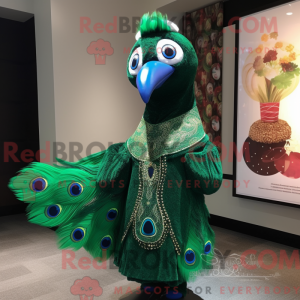 Figura de máscara de pavão...