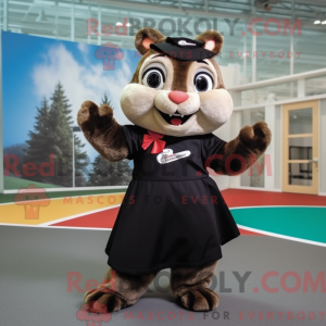 Black Chipmunk mascot...