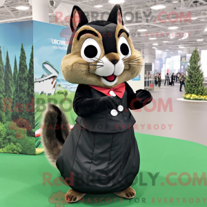 Black Chipmunk mascot...