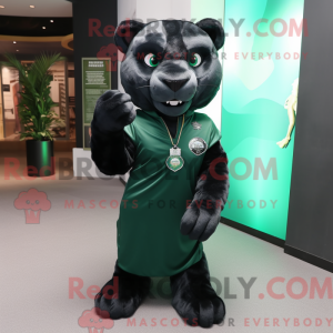 Forest Green Panther mascot...