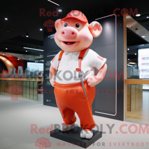 Pig mascot costume...
