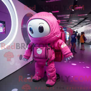Magenta Astronaut mascot...
