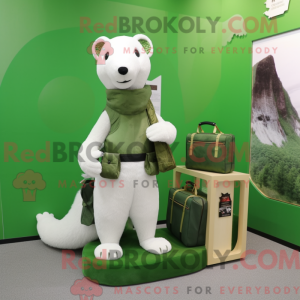Forest Green Ermine mascot...
