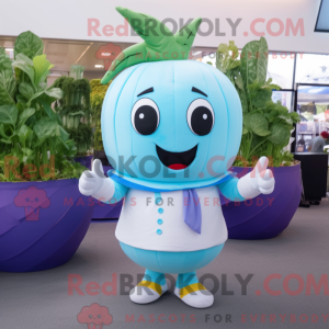 Sky Blue Turnip mascot...