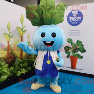Sky Blue Turnip mascot...