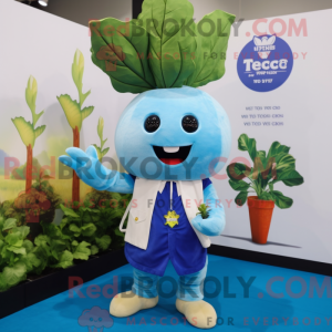 Sky Blue Turnip mascotte...