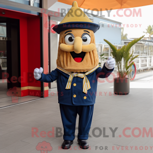 Navy French Fries mascot...