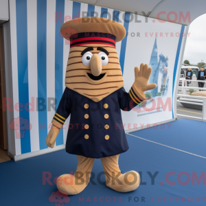 Navy pommes frites maskot...