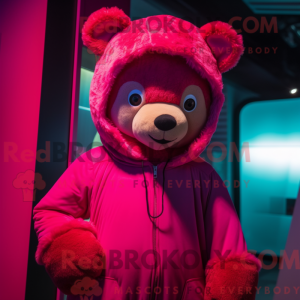 Magenta Teddy Bear...