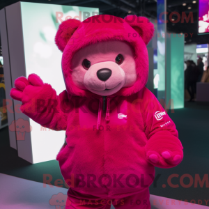 Magenta teddybeer...