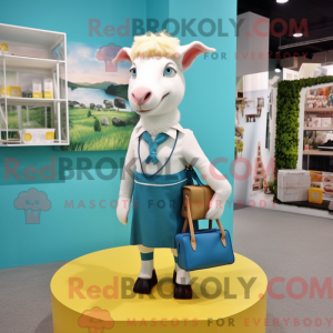 Cyan Boer Goat mascot...