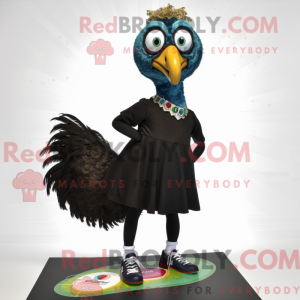 Black Peacock mascot...