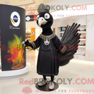 Black Peacock mascot...