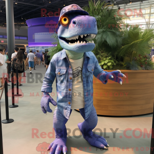 Lavender T Rex Maskottchen...
