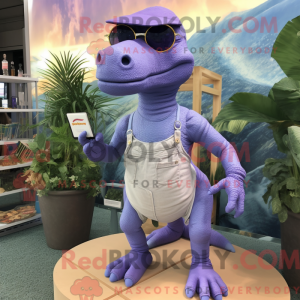 Lavendel T Rex maskot...