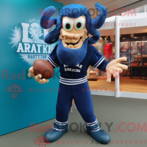 Navy Kraken mascot costume...