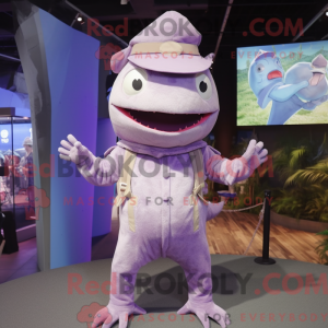 Lavender Axolotls mascot...