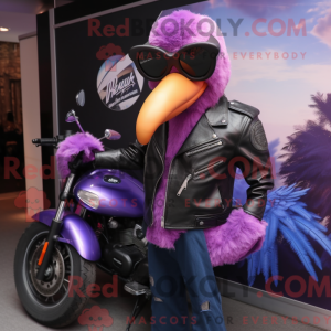Purple Flamingo mascot...
