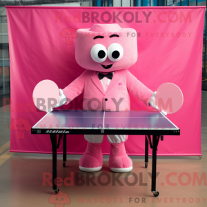 Pink Ping Pong Table mascot...
