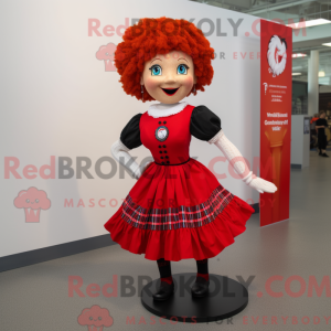 Red Irish Dancer mascot...