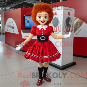 Red Irish Dancer mascot...