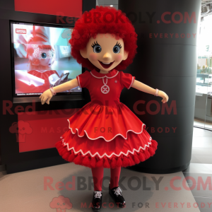 Red Irish Dancer mascot...