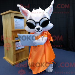 Orange Fruit Bat mascot...