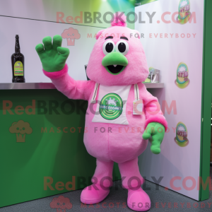 Pink Green Beer maskot...