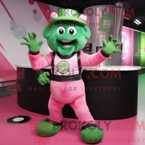 Pink Green Beer maskot...