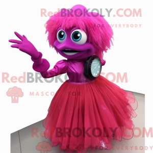 Magenta Betta Fish mascot...