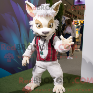 White Chupacabra mascot...