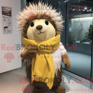 Cream Porcupine mascot...