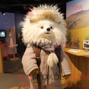 Creme Porcupine maskot...