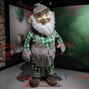 Gray Leprechaun mascot...