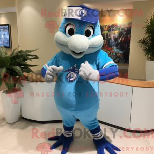 Lavendel Blue Jay maskot...
