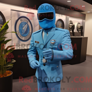 Postava maskota Sky Blue Gi...