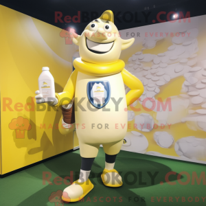 Lemon Yellow Bottle Of Milk...