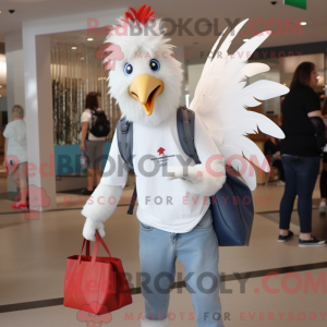 White Rooster mascot...