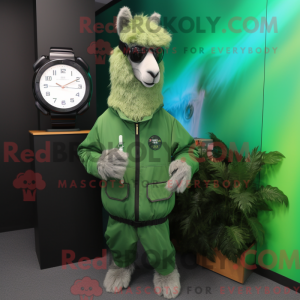 Forest Green Llama mascot...