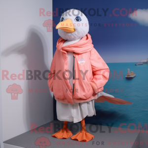 Peach Gull Maskottchen...