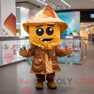 Brown Nachos mascot costume...