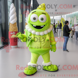 Postava maskota Lime Green...