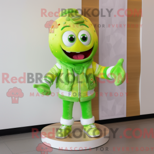 Lime Green Ice Cream mascot...
