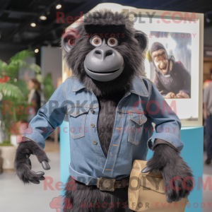 Black Baboon mascot costume...