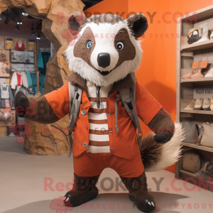 Rust Badger mascottekostuum...