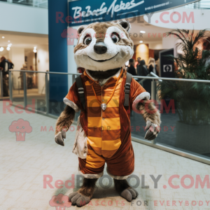 Rust Badger mascottekostuum...