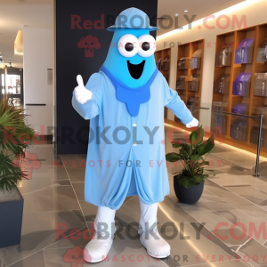 Sky Blue Ghost mascot...