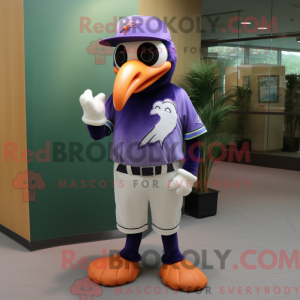 Lavendel Toucan maskot...