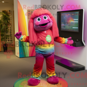 Magenta Rainbow mascot...